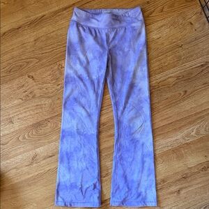 Lands' End Lavender Tie-Dye Leggings